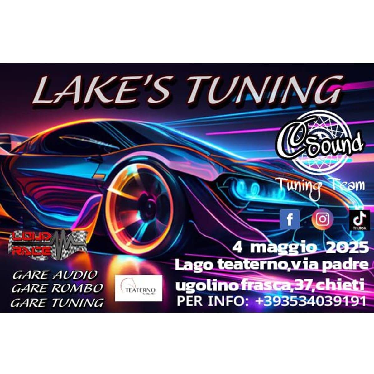 4° Lake's Tuning presso il Lago Teaterno a Chieti Scalo domenica 4 maggio 2025 foto