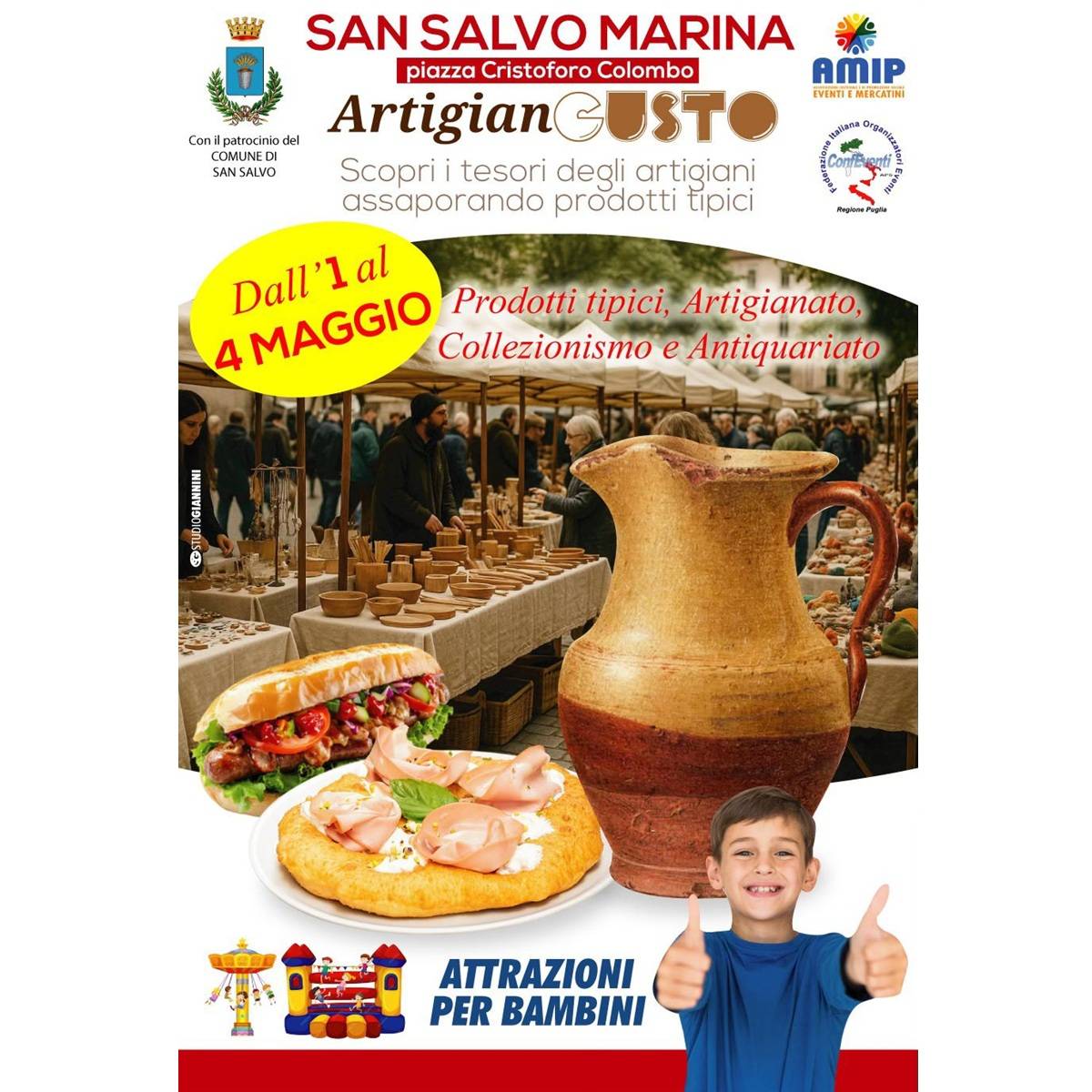 ArtigianGusto presso Piazza Cristoforo Colombo a San Salvo Marina dal 1° al 4 maggio 2025 foto