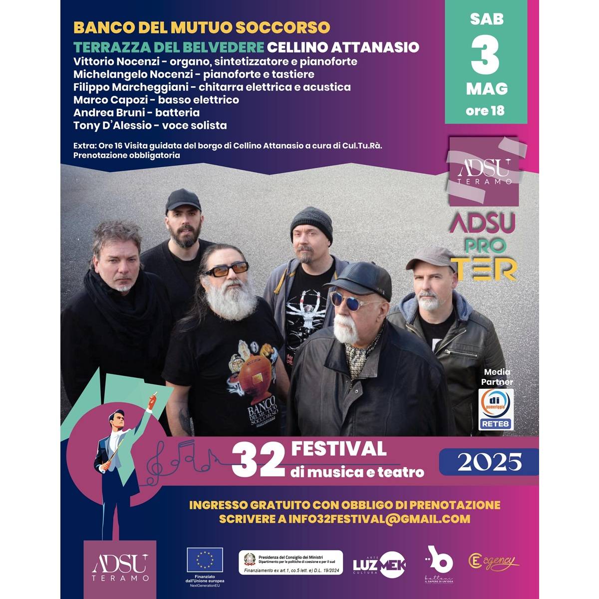 Banco del Mutuo Soccorso presso Terrazza del Belvedere a Cellino Attanasio 3 maggio 2025 foto