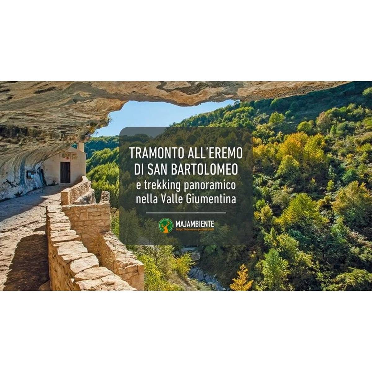 Tramonto all'Eremo di San Bartolomeo Trekking Panoramico nella Valle Giumentina 2 maggio 2025 foto