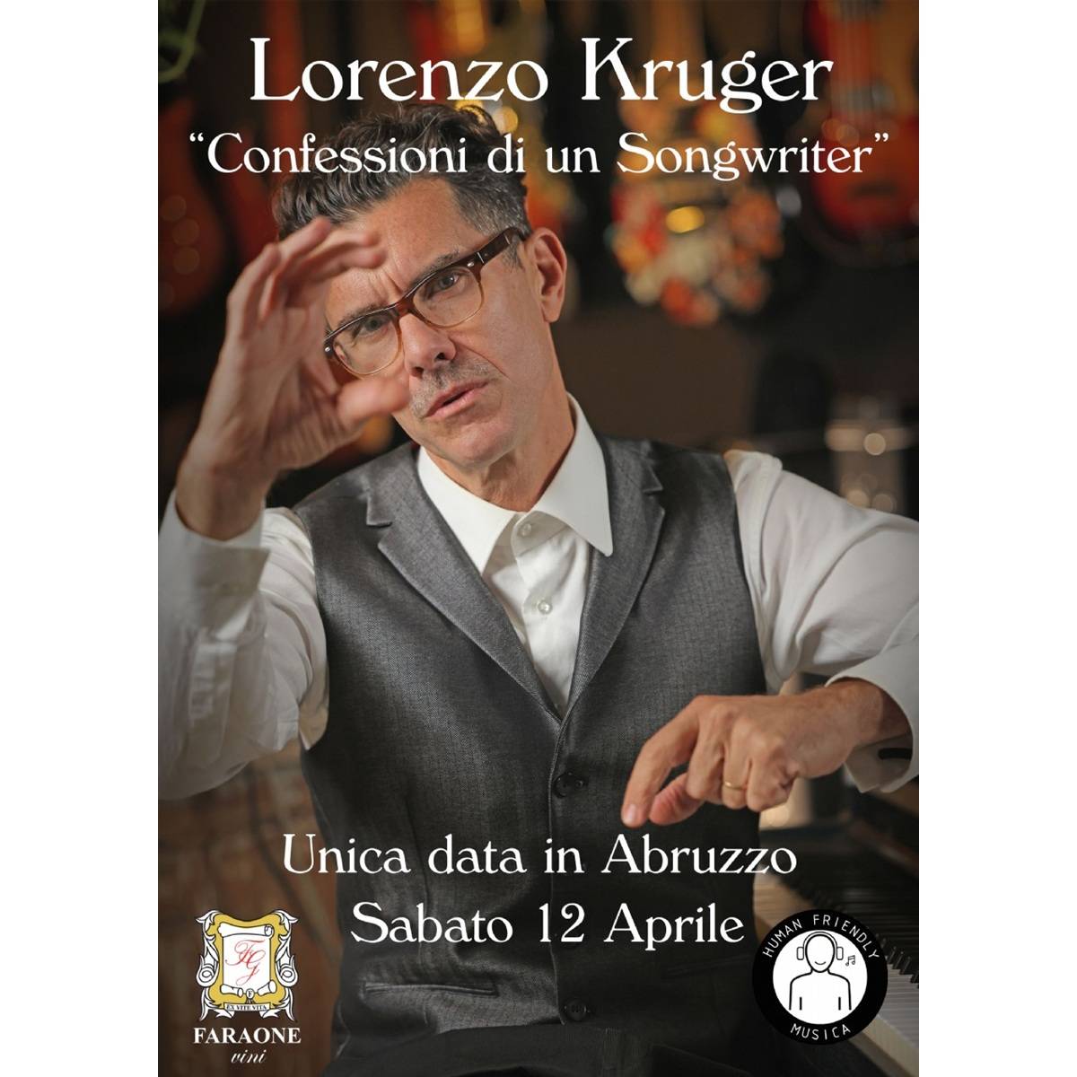 Unica data in Abruzzo del noto artista Lorenzo Kruger presso Cantina Faraone 12 aprile 2025 foto