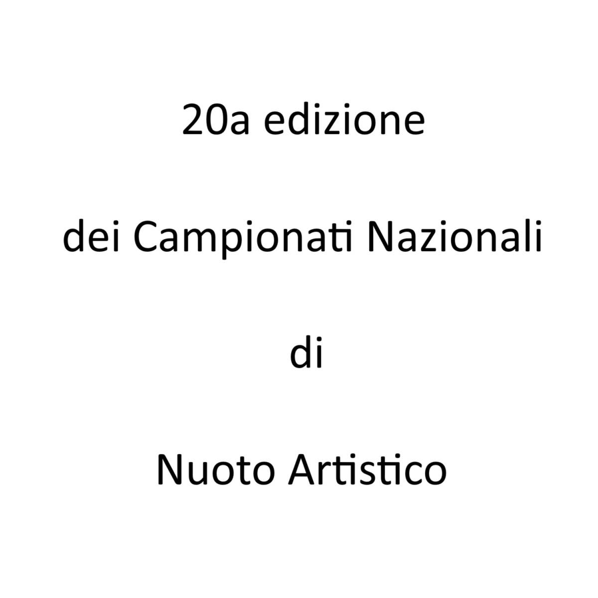20a edizione dei Campionati Nazionali di Nuoto Artistico foto