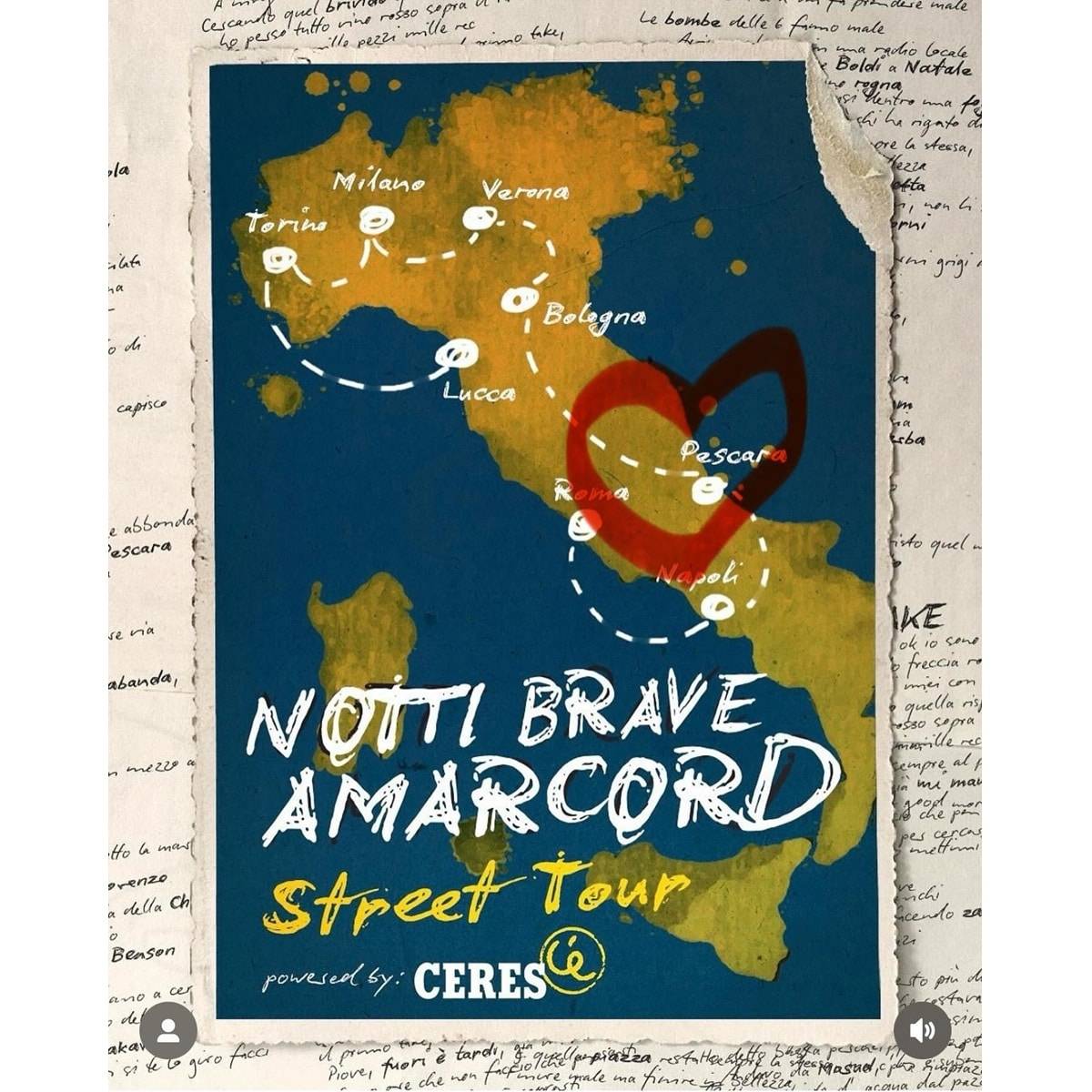Carl Brave venerdì 9 maggio 2025 a Piazza della Rinascita per il suo street tour foto
