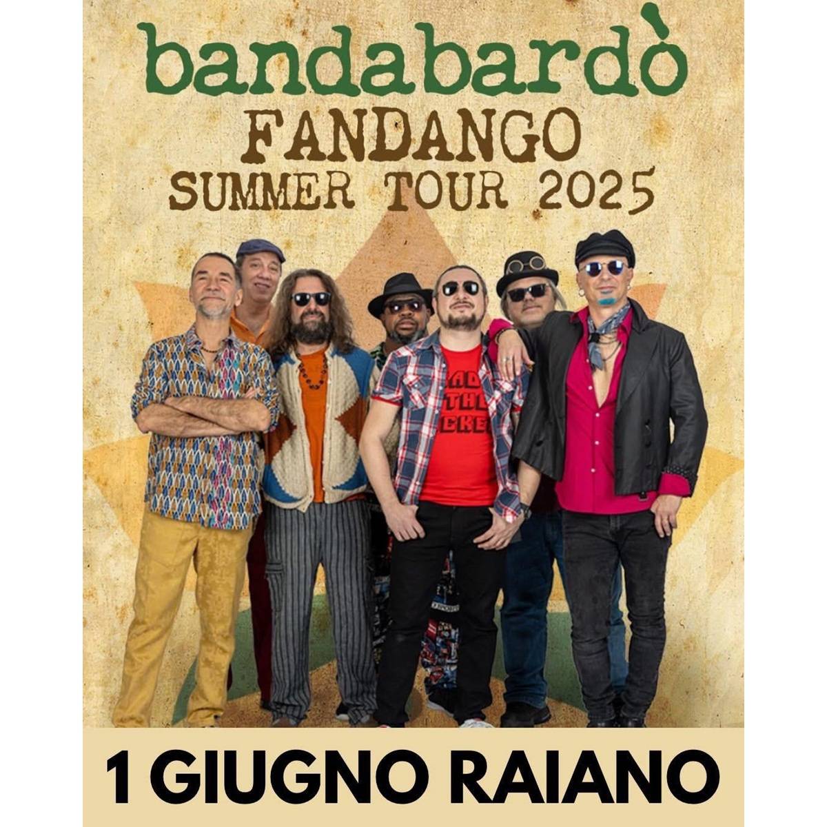 Domenica 1° giugno 2025 – Bandabardò in concerto a Raiano foto