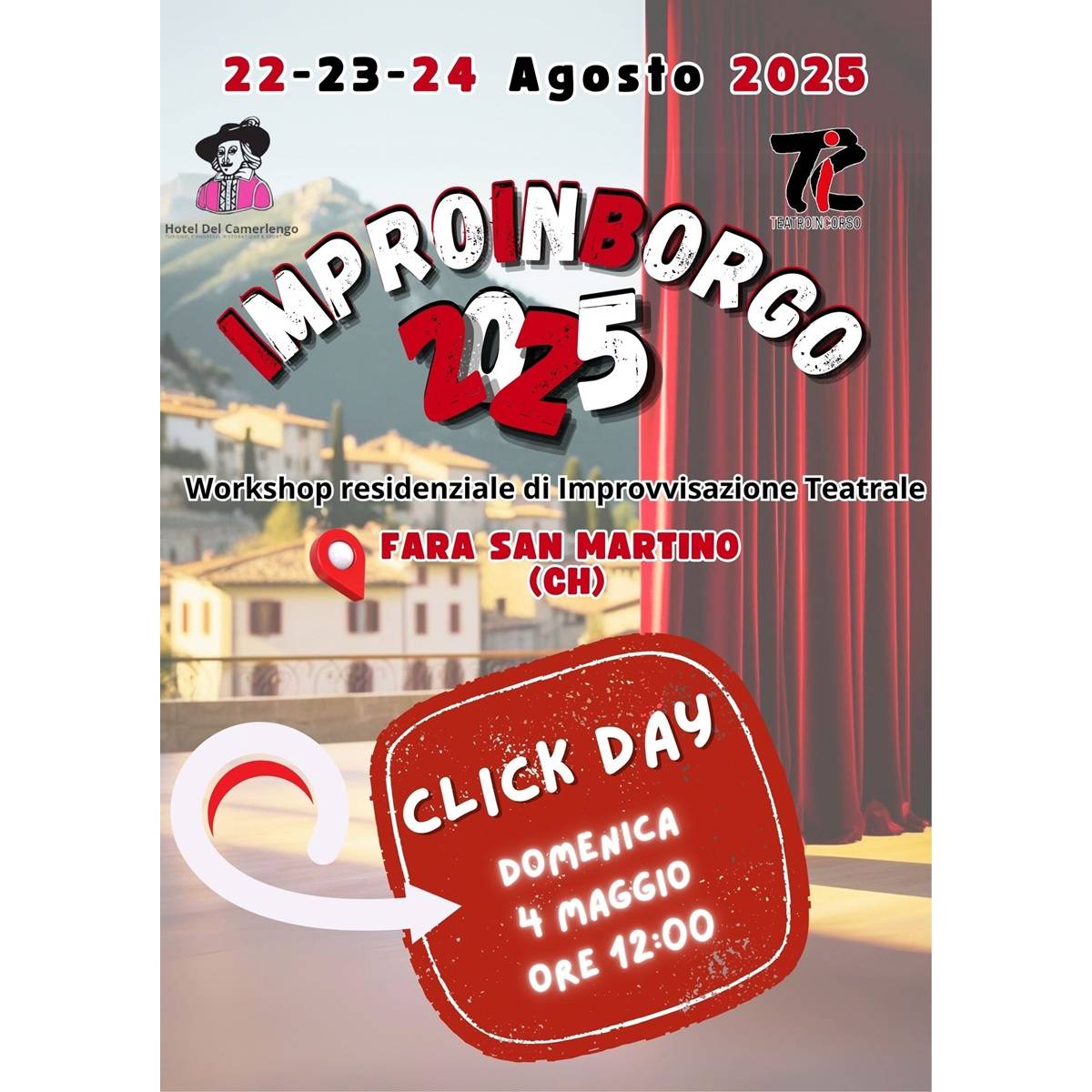 ImproInBorgo 2025 a Fara San Martino dal 22 al 24 agosto 2025 foto