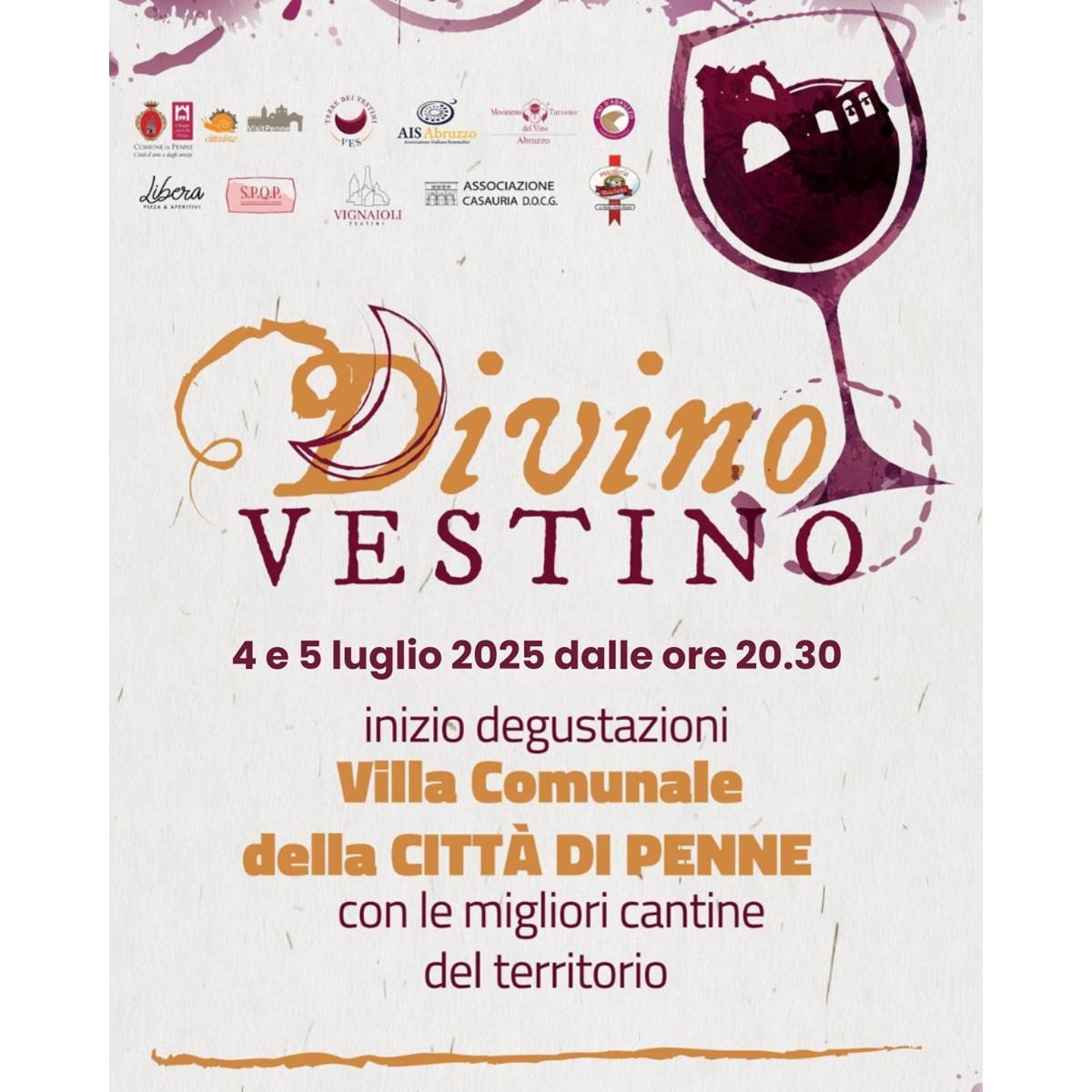 A Penne torna con la sua quarta edizione Divino Vestino 4 e 5 luglio 2025 foto