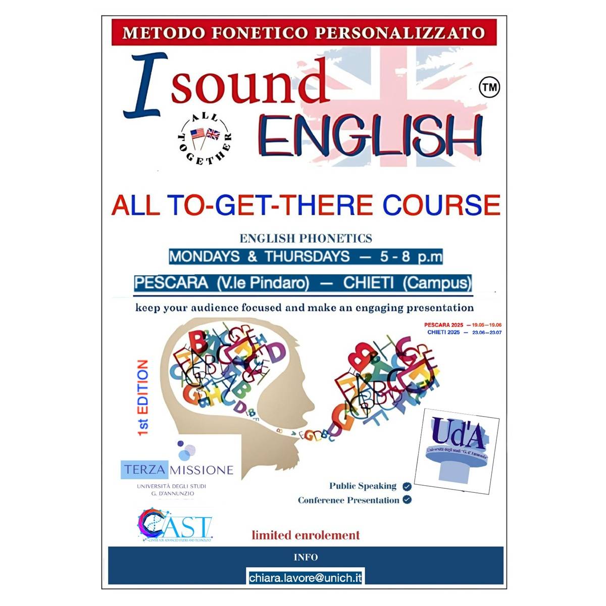 Il CAST dell’Università d’Annunzio propone All to-get-there