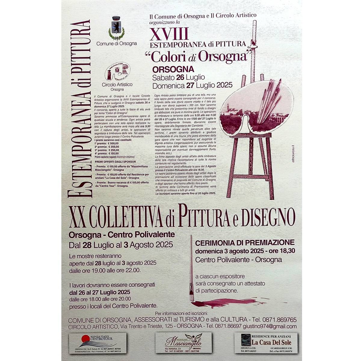 18a Estemporanea di Pittura (aperta a tutti) + 20a Collettiva di Pittura e Disegno a Orsogna foto