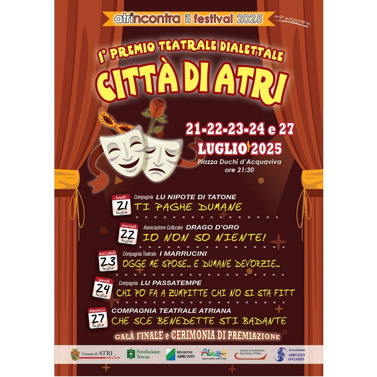 Nasce il Premio Teatrale Dialettale Città di Atri