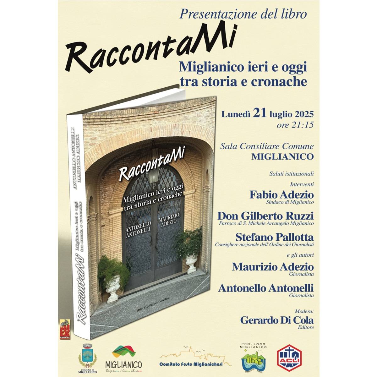 Presentazione di RaccontaMI a Miglianico 21 luglio 2025 foto