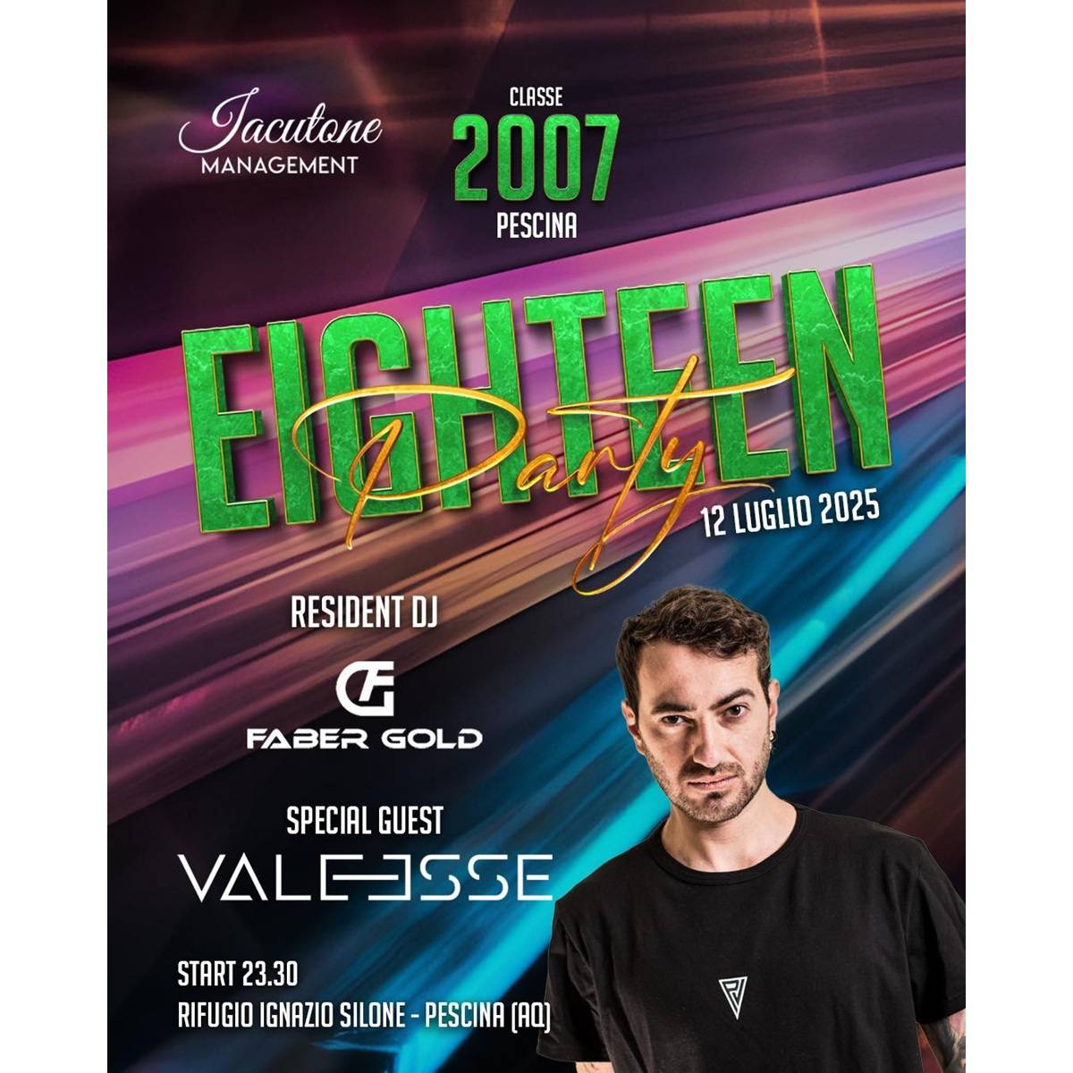 Valeesse a Pescina per l’Eighteen Party foto