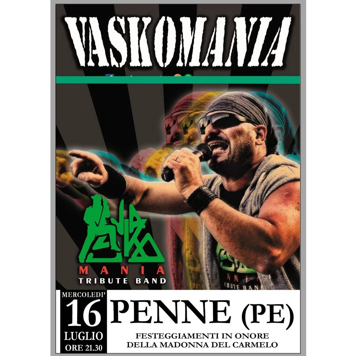 Vaskomania - Vasco Rossi tribute band a Penne 16 luglio 2025 foto