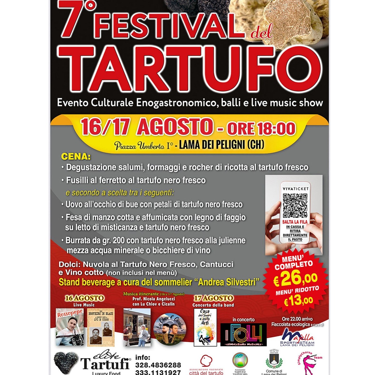 7° Festival del Tartufo presso Piazza Umberto I a Lama dei Peligni 16 e 17 agosto 2025 foto