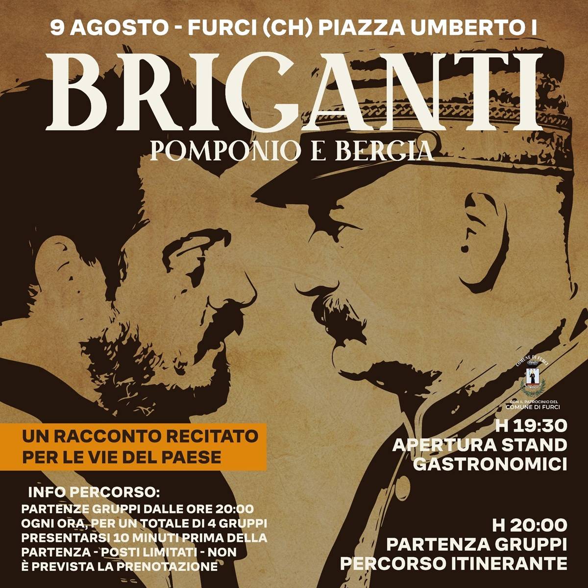 Briganti - Un racconto recitato per le vie del paese a Furci 9 agosto 2025 foto