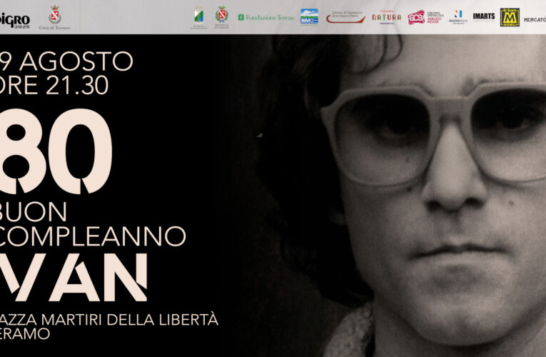 Ivan Graziani 80 a Teramo il 29 agosto 2025