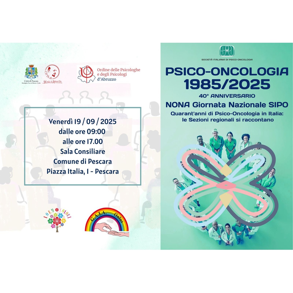 Psico Oncologia 1985 - 2025 - nona giornata Nazionale Sipo 19 settembre 2025 foto