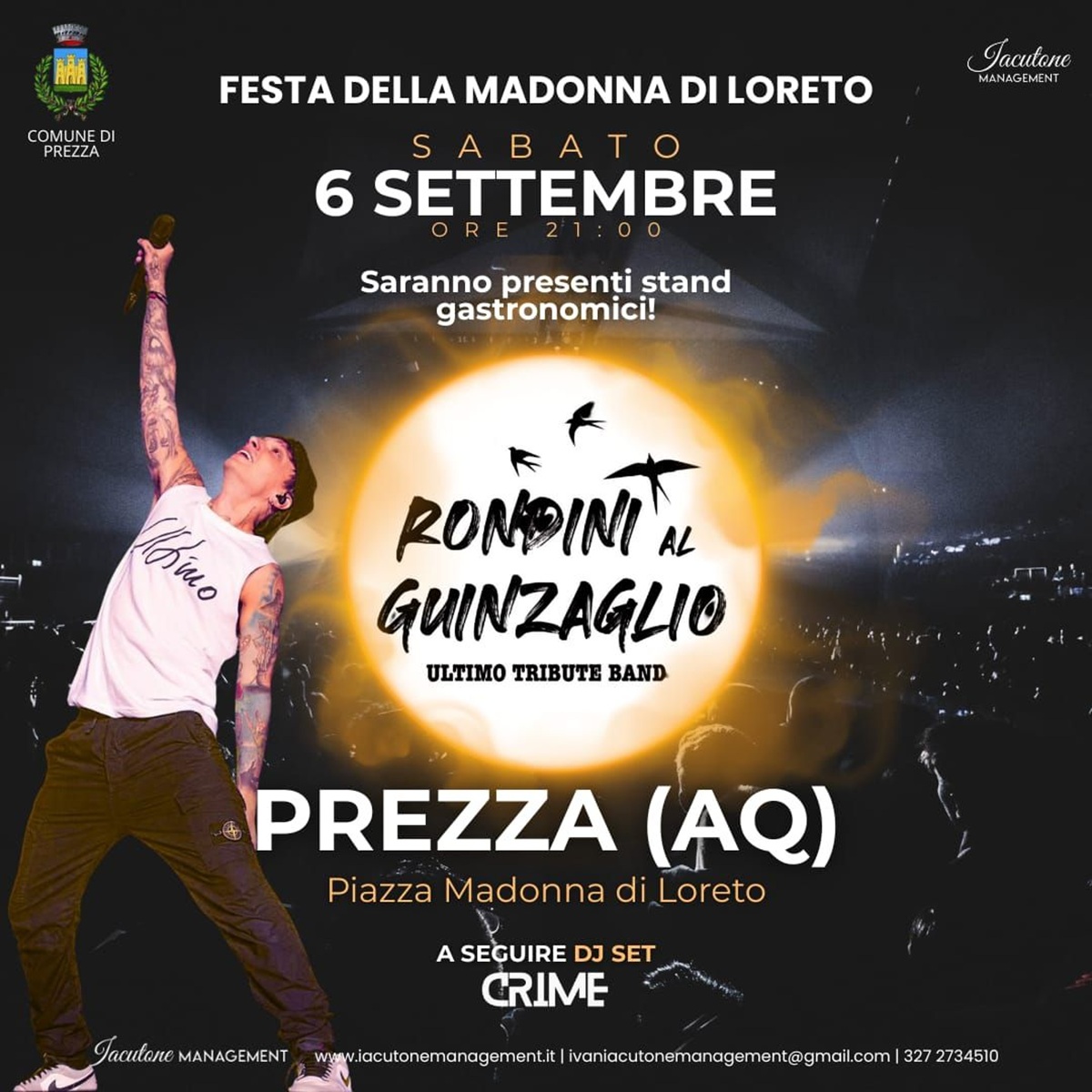 Rondini al guinzaglio Ultimo tribute band in concerto a Prezza 6 settembre 2025 foto
