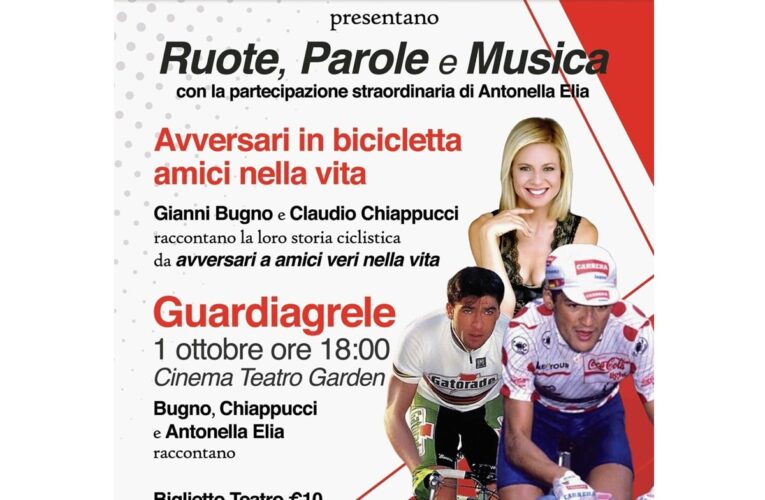Gianni Bugno e Claudio Chiappucci domani in Abruzzo
