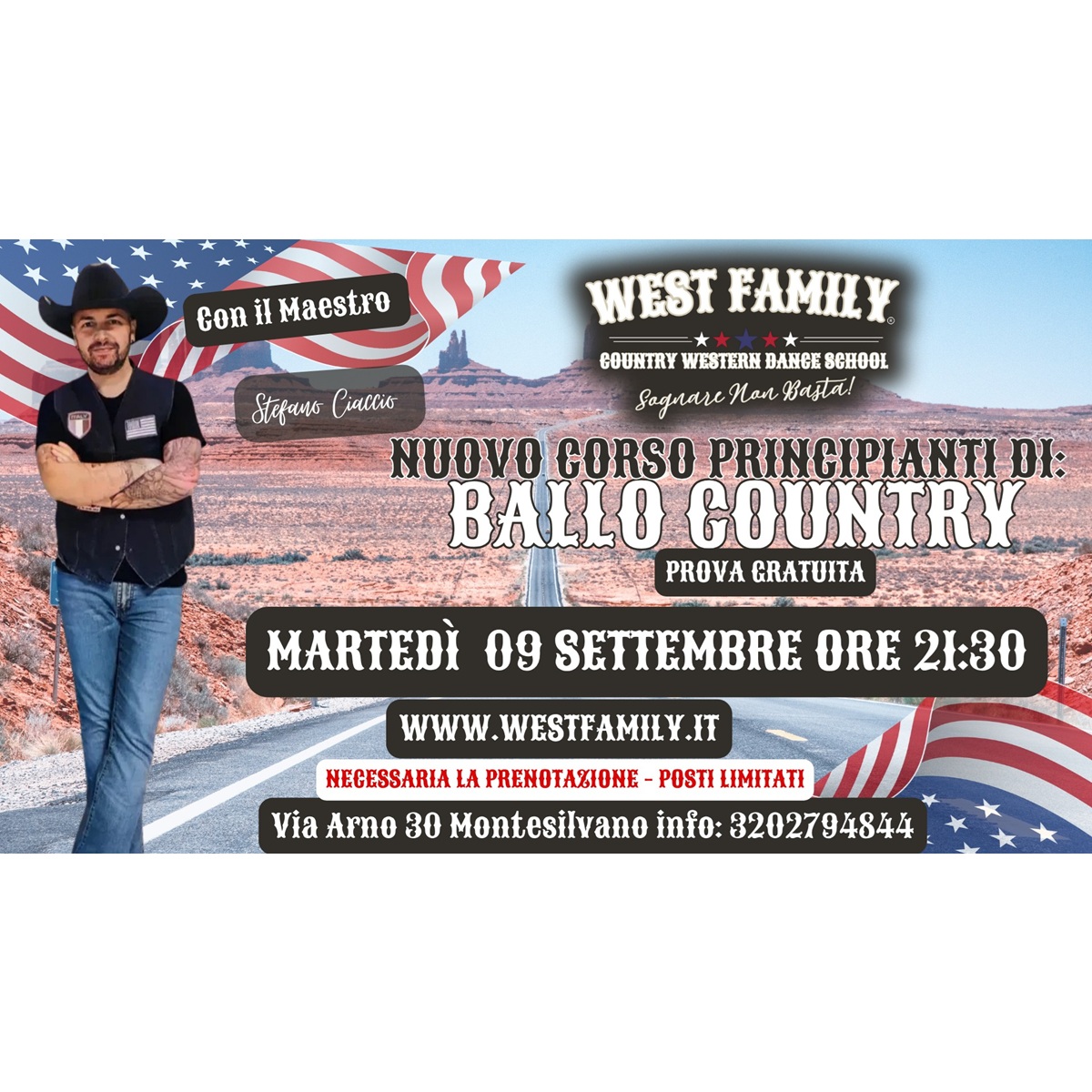 Lezione di Prova di Ballo Country presso West Family a Montesilvano 9 settembre 2025 foto
