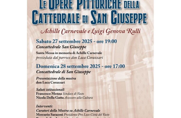 Mostra dedicata ad Achille Carnevale e Luigi Genova Rulli a Vasto