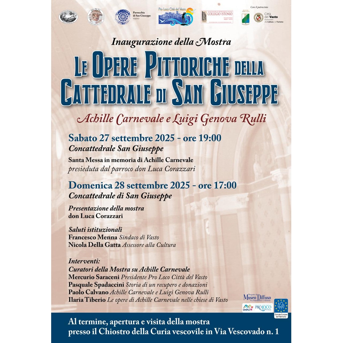 Mostra dedicata ad Achille Carnevale e Luigi Genova Rulli a Vasto