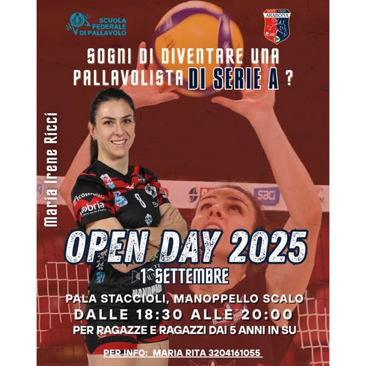 Open day Arabona Volley presso il Pala Staccioli a Manoppello Scalo 1 settembre 2025 foto