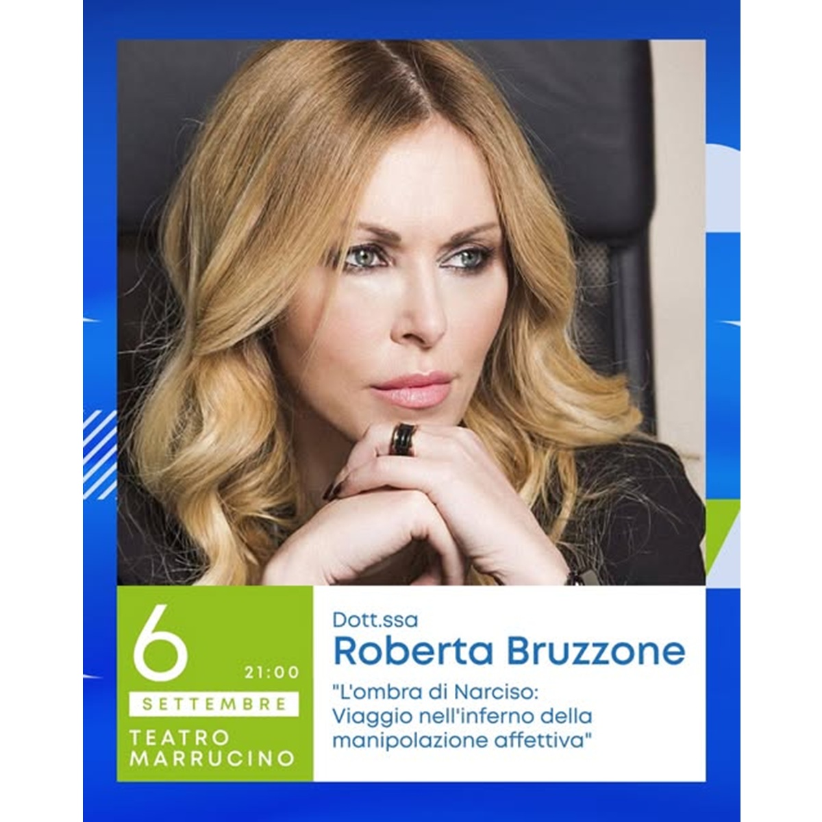 Roberta Bruzzone presso il Teatro Marrucino a Chieti 6 settembre 2025 foto