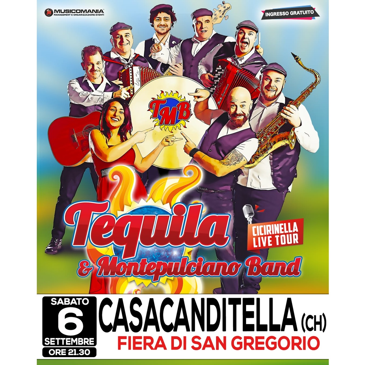 Tequila & Montepulciano Band a Casacanditella 6 settembre 2025 foto