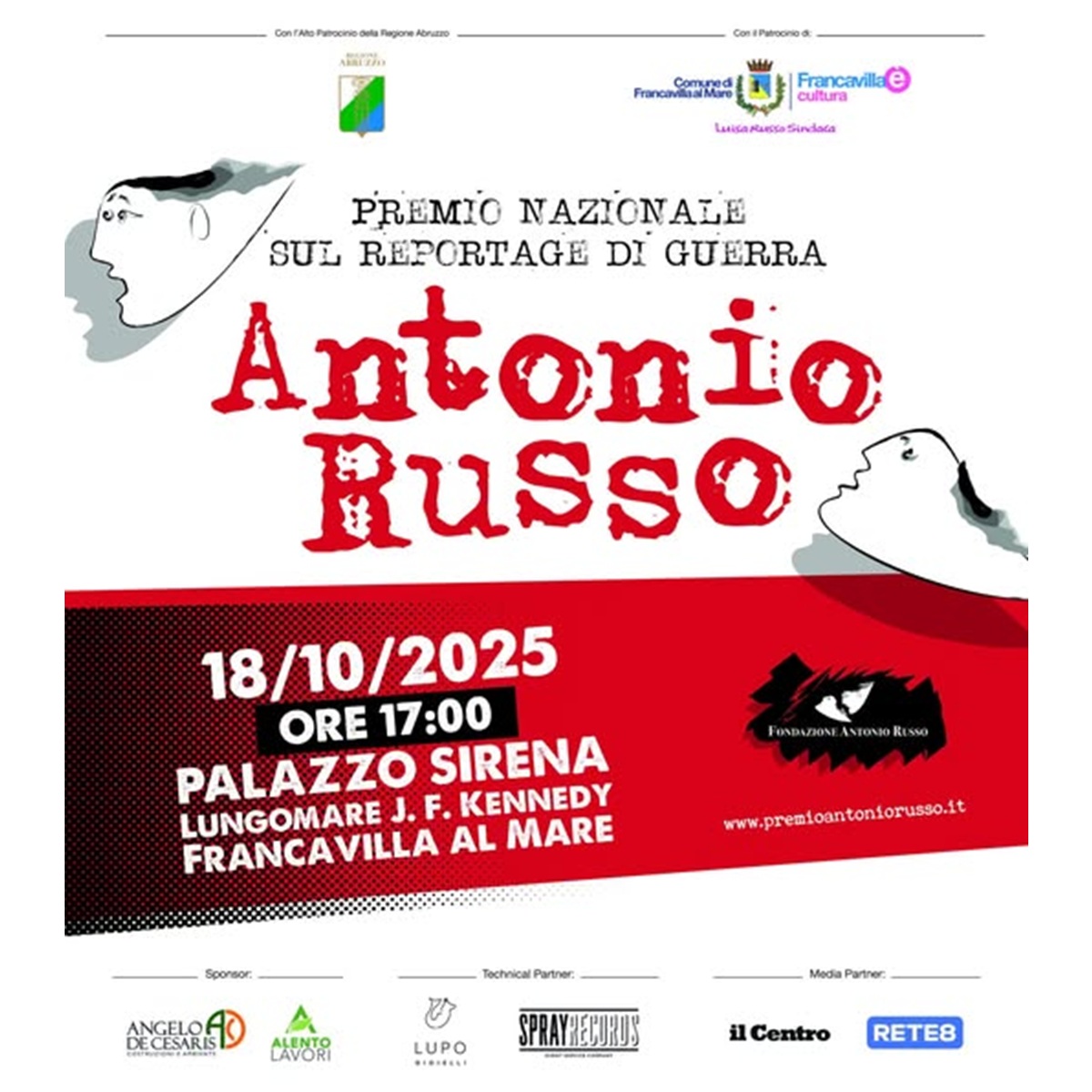 12a edizione del Premio nazionale sul reportage di guerra Antonio Russo a Francavilla al Mare 18 ottobre 2025 foto
