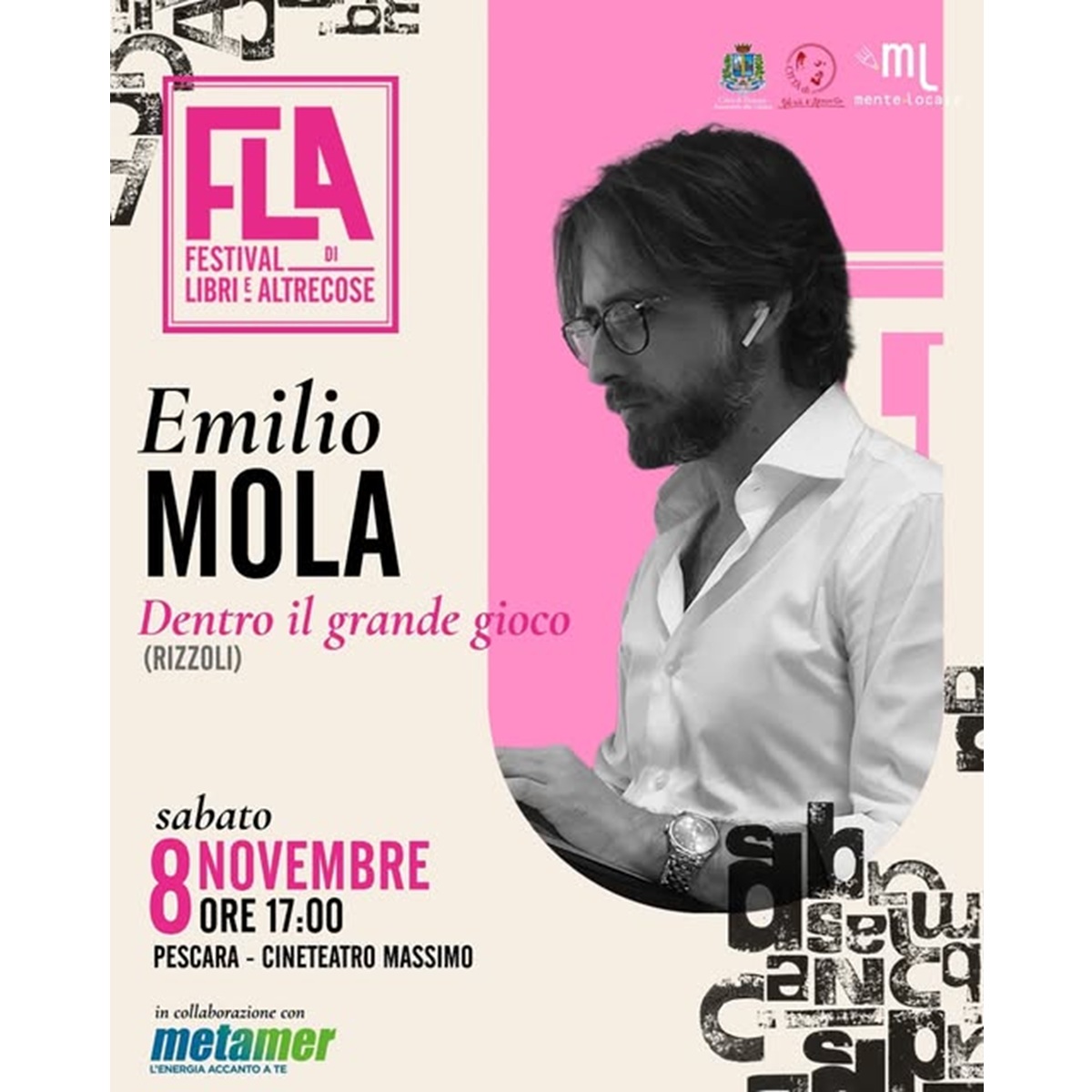 Emilio Mola al FLA2025 sabato 8 novembre 2025 foto