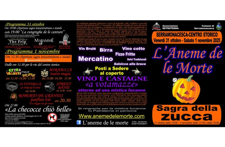 “L’Aneme de le Morte” torna a Serramonacesca