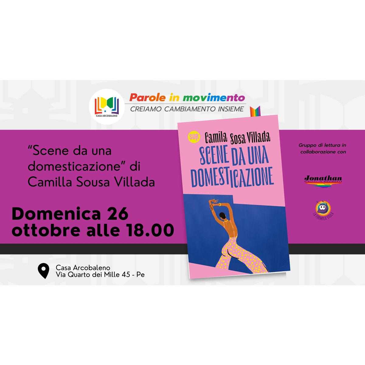 Parole in movimento - gruppo di lettura presso Casa Arcobaleno a Pescara 26 ottobre 2025 foto