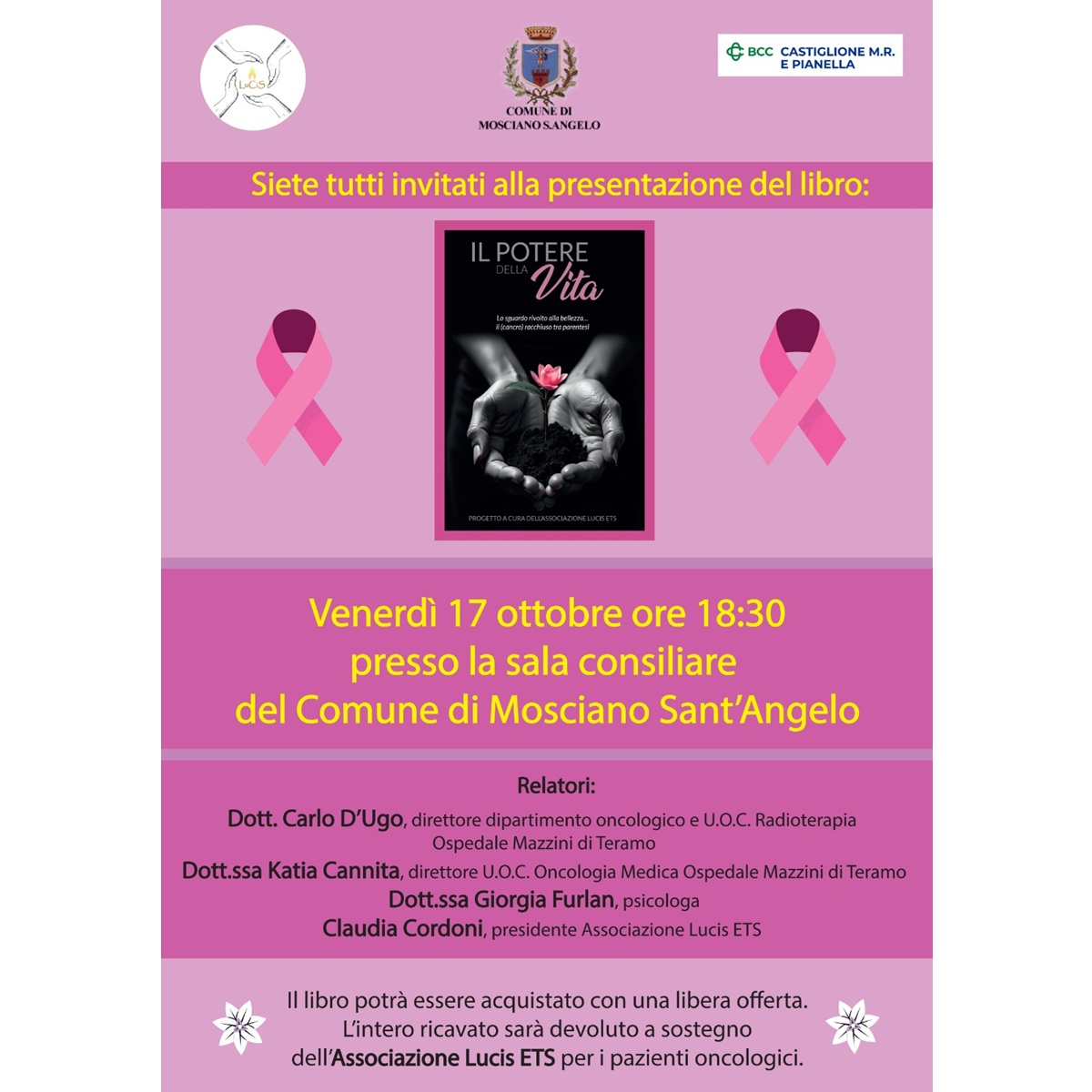 Presentazione del libro Il potere della vita a Mosciano Sant'Angelo 17 ottobre 2025 foto