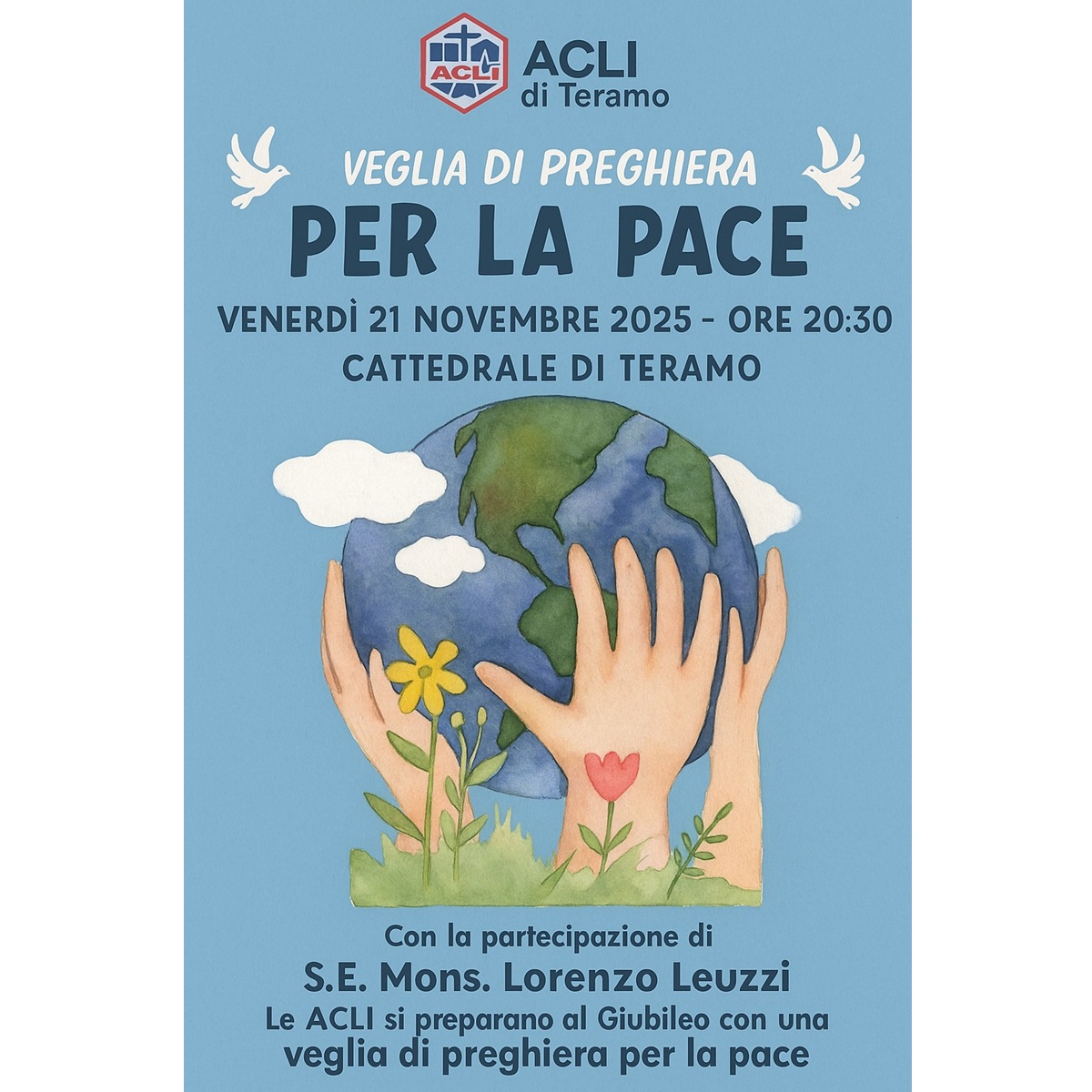 Preghiera per la Pace presso la Cattedrale di Teramo venerdì 21 novembre 2025 foto