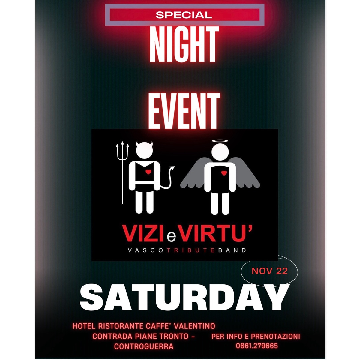 Vizi e virtù - Vasco Rossi tribute band in concerto 22 novembre 2025 foto