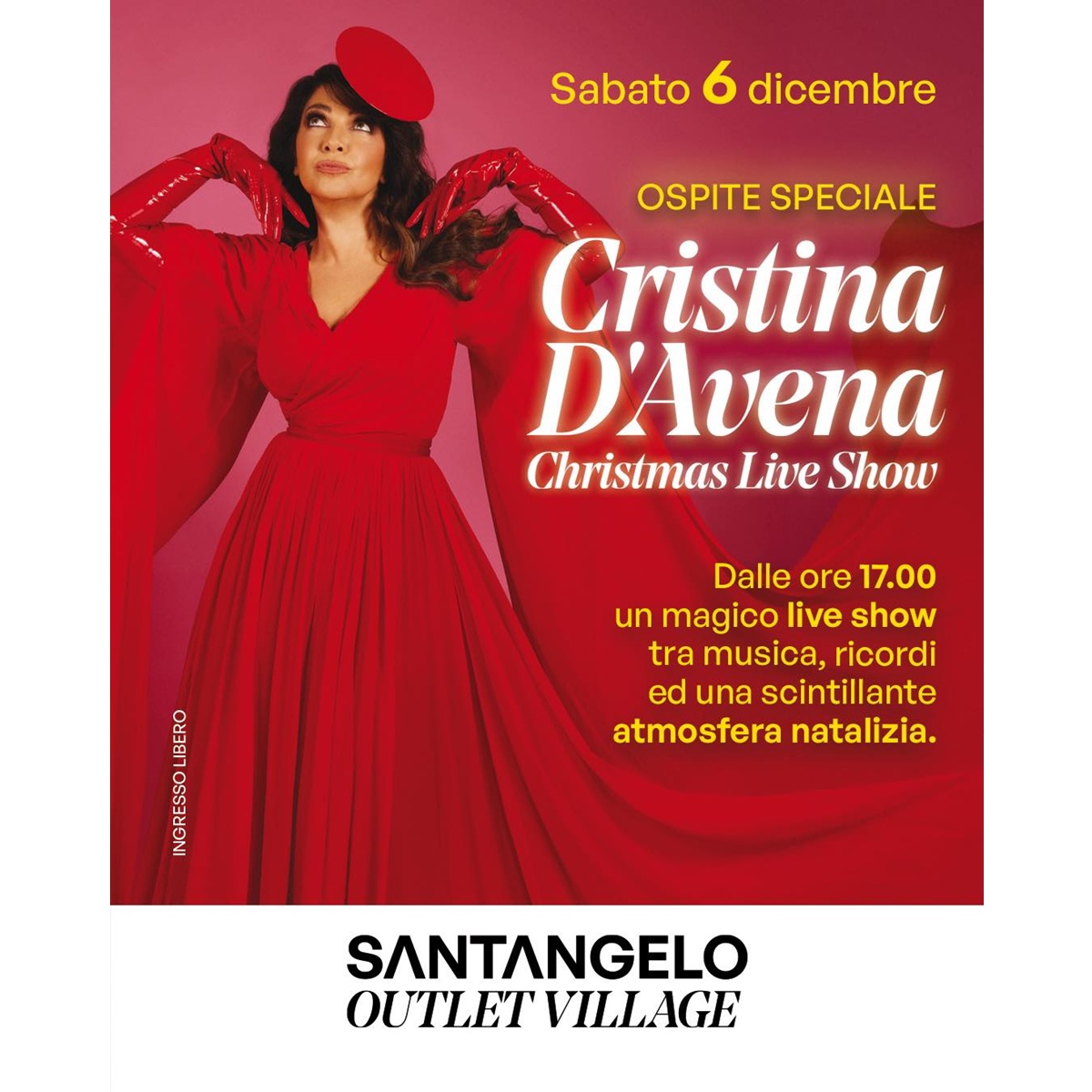 Cristina D'Avena presso il Santangelo Outlet Village 6 dicembre 2025 foto