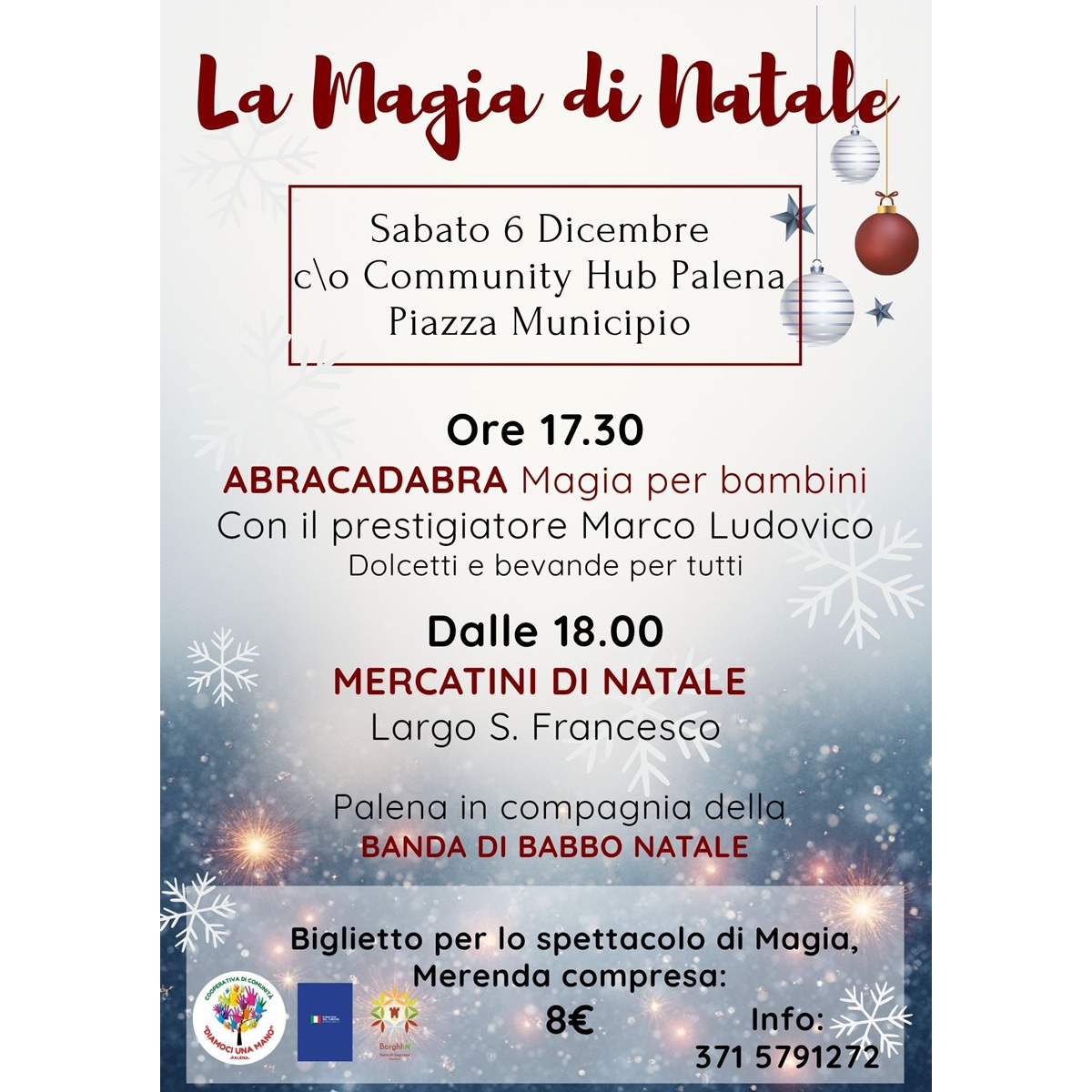 La Magia di Natale presso il Community Hub a Palena 6 dicembre 2025 foto