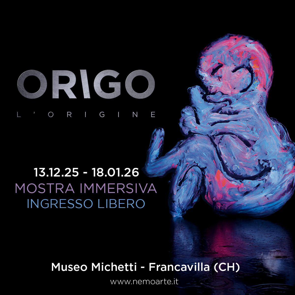 Origo - L'origine presso il MuMi - Museo Michetti a Francavilla al Mare dal 14 dicembre 2025 al 18 gennaio 2026 foto